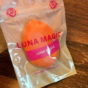 Double Sided Puff - Orange and Pink